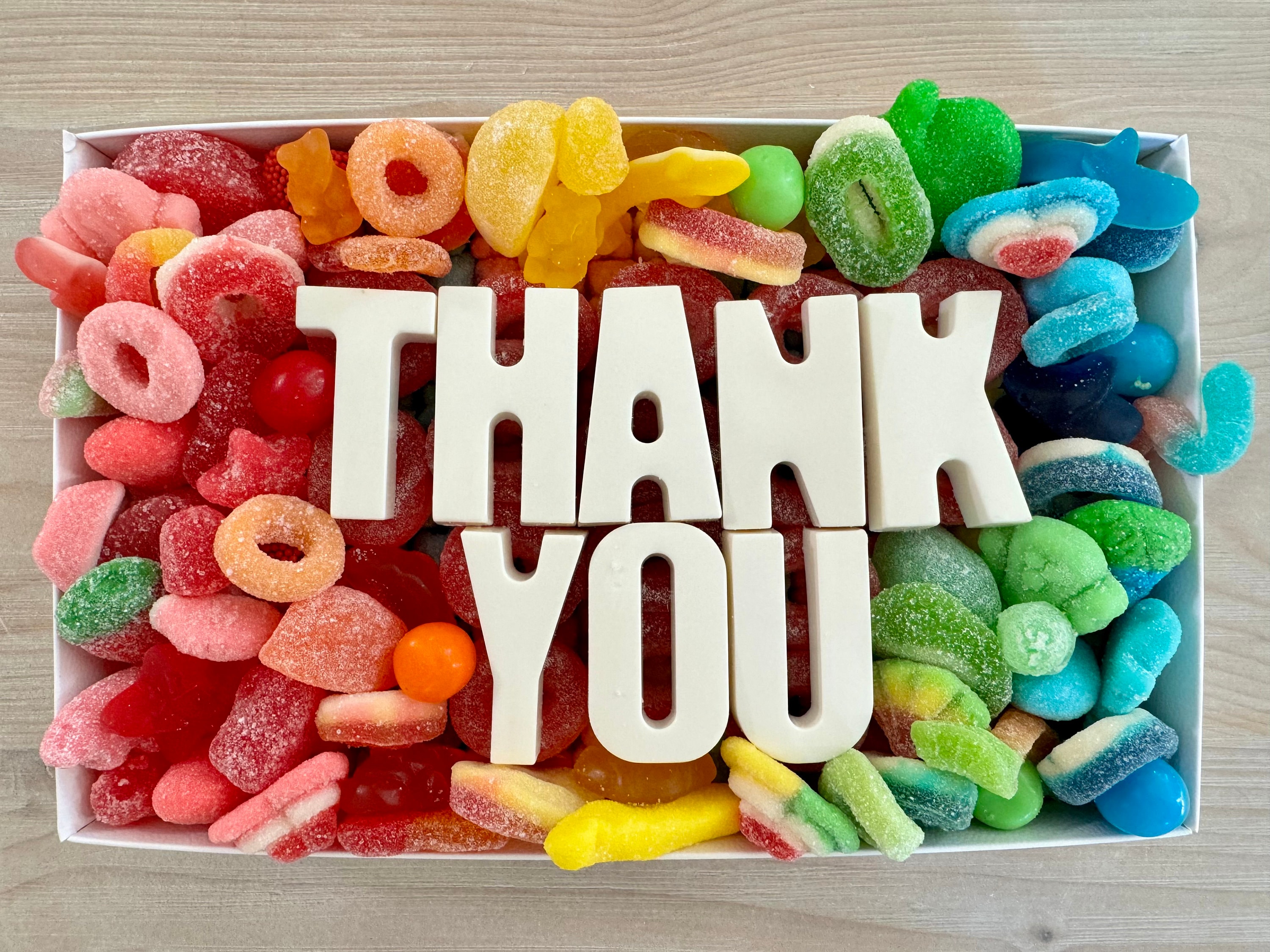 Candy Box, Personalized Candy, Gift, Thank you, Congratulations Birthday, Gender reveal, Baby shower, Candy Charcuterie, candy board college
