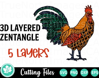 Download Rooster Mandala Svg Etsy