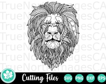 Download Mandala Lion Svg Etsy SVG, PNG, EPS, DXF File