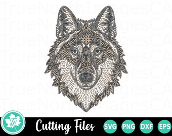 Download Wolf Mandala Svg Etsy