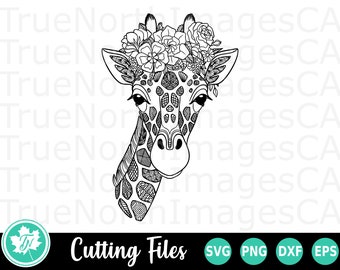 Download Giraffe Svg Zentangle Svg Mandala Svg Svg Files For Etsy