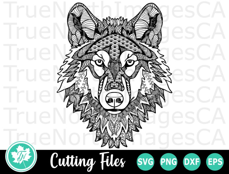 Mandala Svg Wolf Svg Silhouette Files Zentangle Svg Svg Files For Cricut Clip Art Art Collectibles Kromasol Com