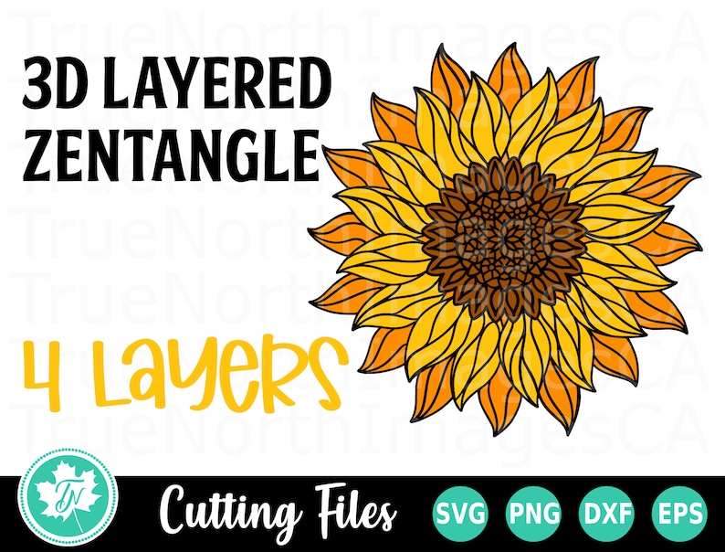Download 3D Sunflower SVG Zentangle SVG Mandala Svg Svg Files for ...