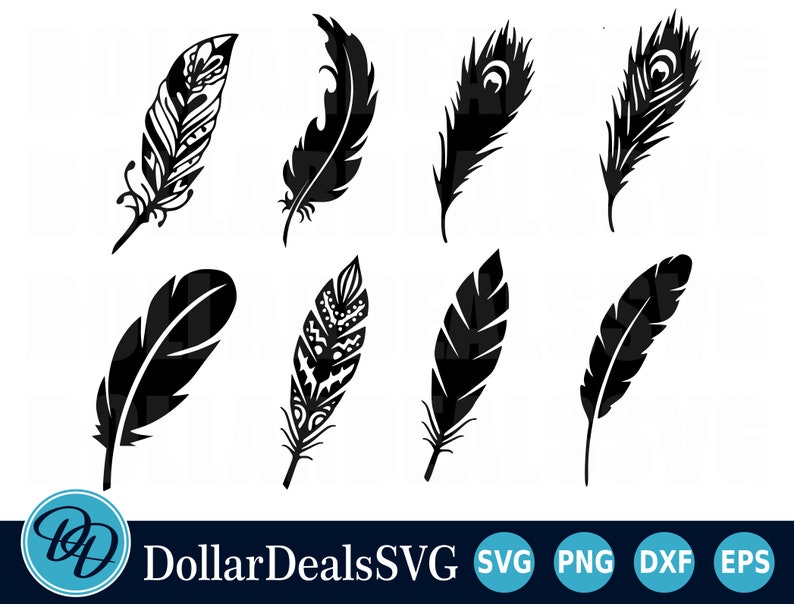 Download Feather SVG Boho SVG Feathers SVG Svg Files for Cricut | Etsy
