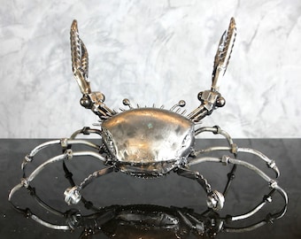 Crab 17" Metal Sculpture Art