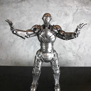 Iron Man Standing Inspired  Recycled Scrap Metal Art Sculpture
