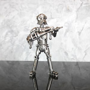 Robot Recycled Scrap Metal Art