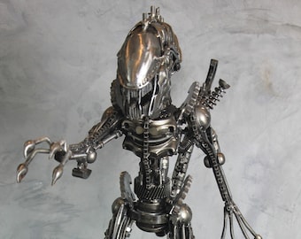 Alien Inspired Scrap Metal Art