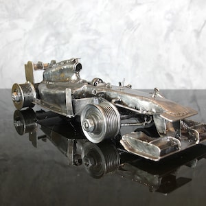 Formula One F1 From Recycled Scrap Metal Art