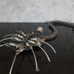 Aliens Inspired Recycled Scrap Metal Art