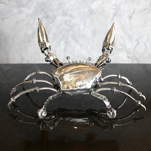 Giant Crab 17&quot; Metal Sculpture Art