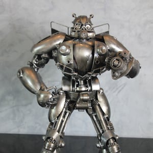 Robot Recycled Sculpture Metal Art