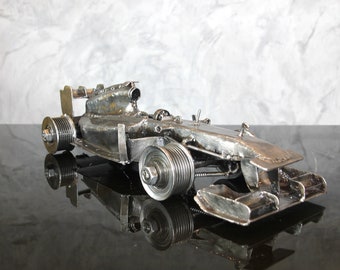 Formula One F1 From Recycled Scrap Metal Art