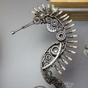 Seahorse Sculpture Metal Art