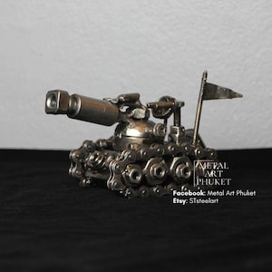 Tank Recycle Scrap Metal Art