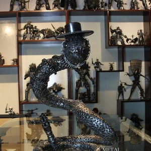 Metal Snake 70cm Recycled Metal Art