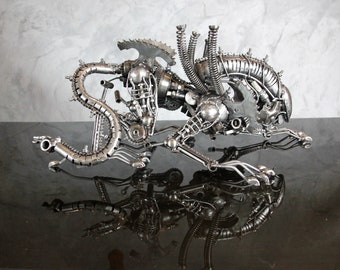 アオリイカページ☆　エイリアン・恐竜セット　廃材　メタルアート il_340x270.2624541127_d0t4.jpg