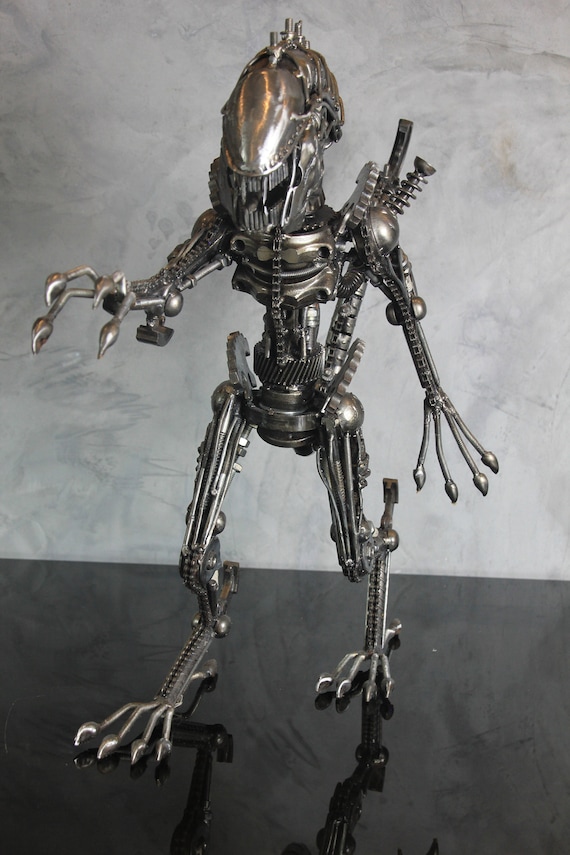 Alien Inspired Scrap Metal Art - Etsy