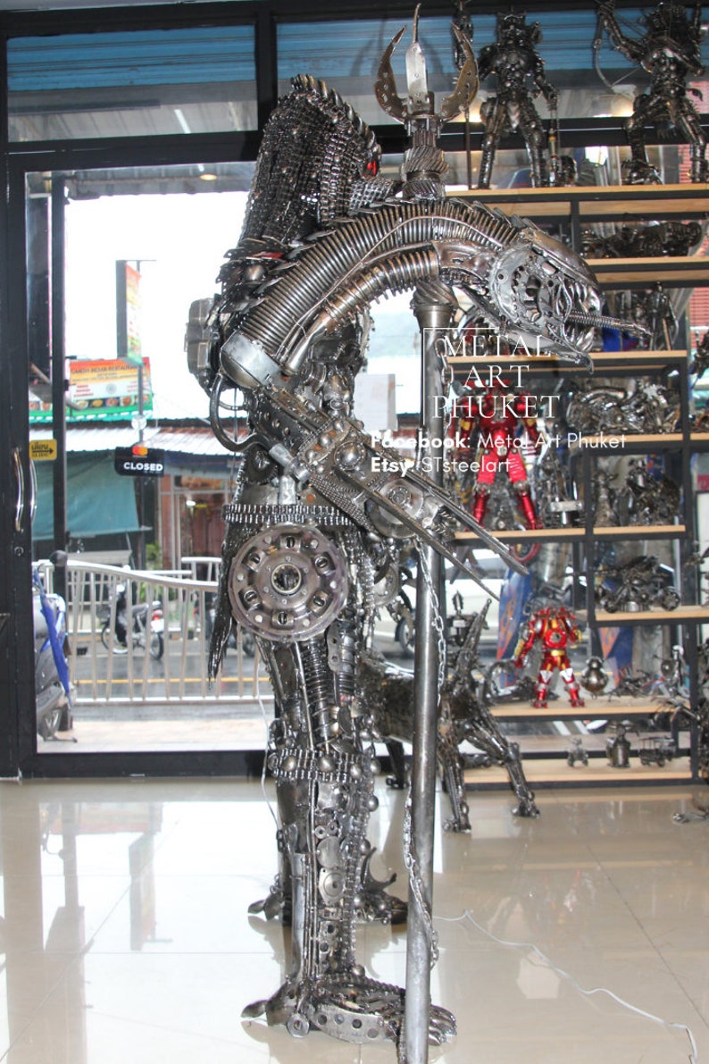 Predator 180cm Sculpture Metal Art Etsy