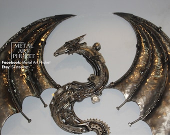 Dragon Hanging Decoration Sculpture Metal Art