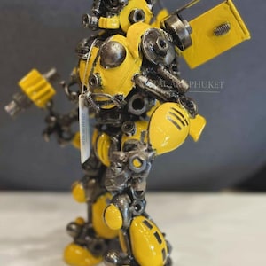 Robot Inspired Scrap Metal Sculpture Art
