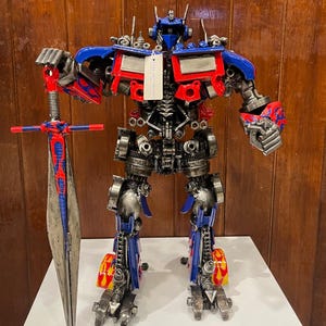 Robot Inspired Sculpture Metal Art
