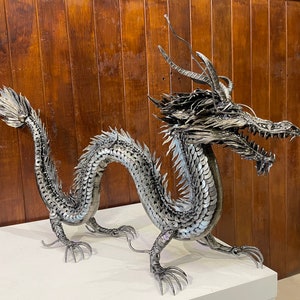 Dragon Robot Recycled Scrap Metal Art