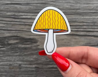 Trippy Mushroom Sticker - Wasserdichter Hippie-Aufkleber