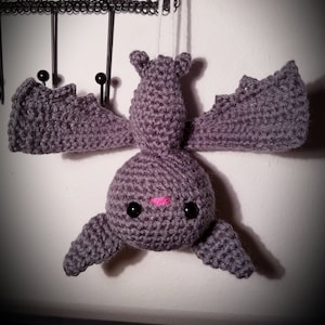 Crochet Bat Ornament - Finished Product