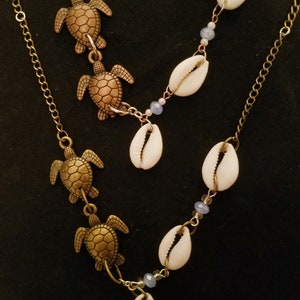 Turtle & Seashell Necklace