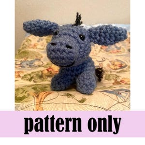 Classic Eeyore Crochet Plush Toy Pattern