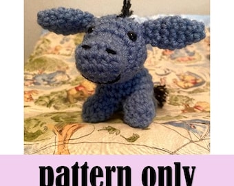 Classic Eeyore Crochet Plush Toy Pattern