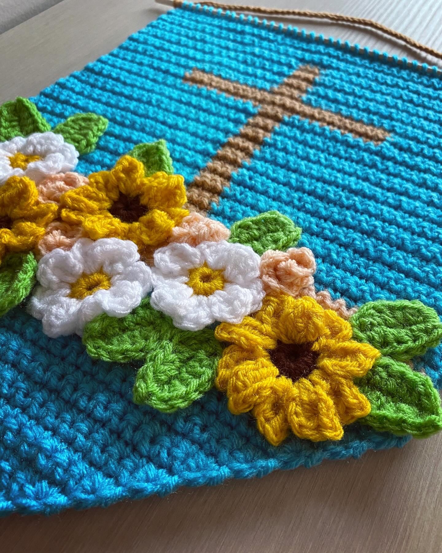 Graves to Gardens Crochet Cross Tapestry - Etsy
