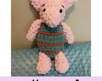 Classic Piglet Crochet Plush Toy Pattern