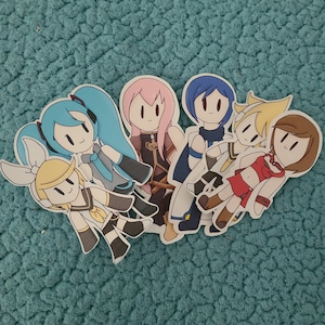 Vocaloid stickers Miku, Rin, Len, Luka, KAITO,MEIKO