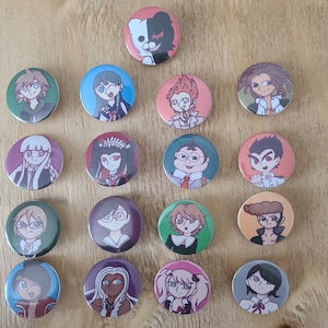 Character Buttons Inspired by DR. Handmade