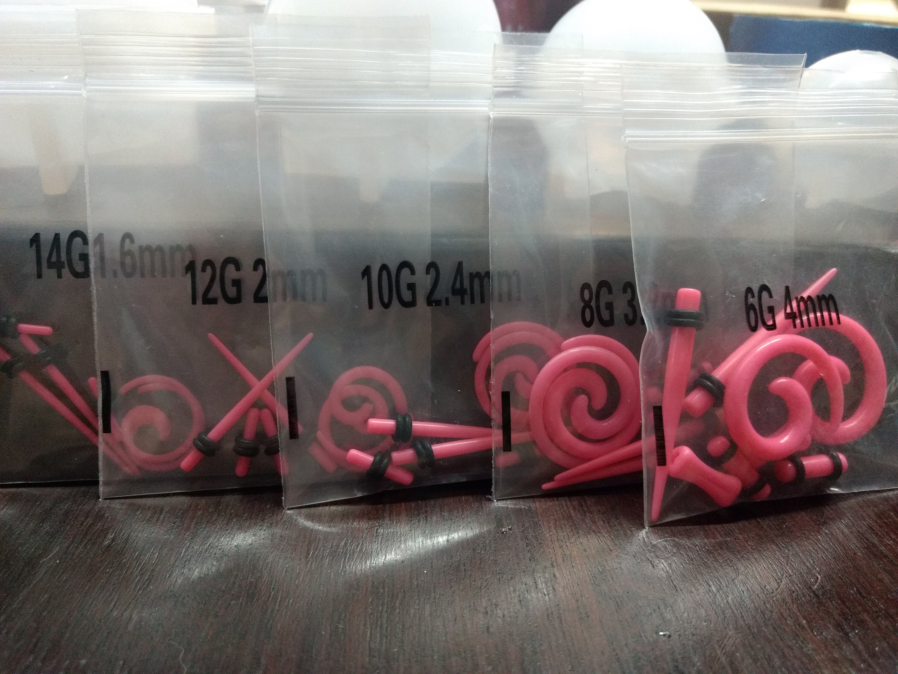 Ear Stretching Kits 14G 12G 10G 8G 6G 4g Hot Pink Etsy