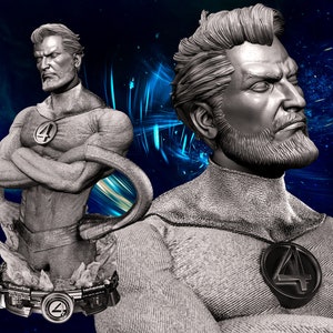 Reed Richards Bust 145.5mm - Resin 3D Print