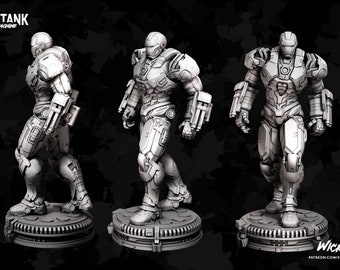 War Machine Sculpture 265mm - Impresión 3D de resina