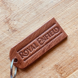 Porte-clés en cuir fait main - Royal Enfield OG