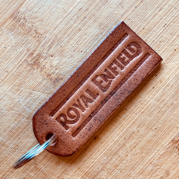 Handmade leather key ring - Royal Enfield Motorcycles