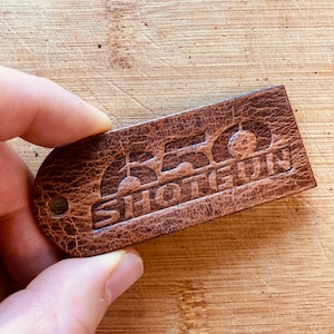 Handmade leather key ring - Royal Enfield Shotgun 650