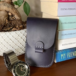 Leather Watch Case: Handmade Minimalist Travel Pouch