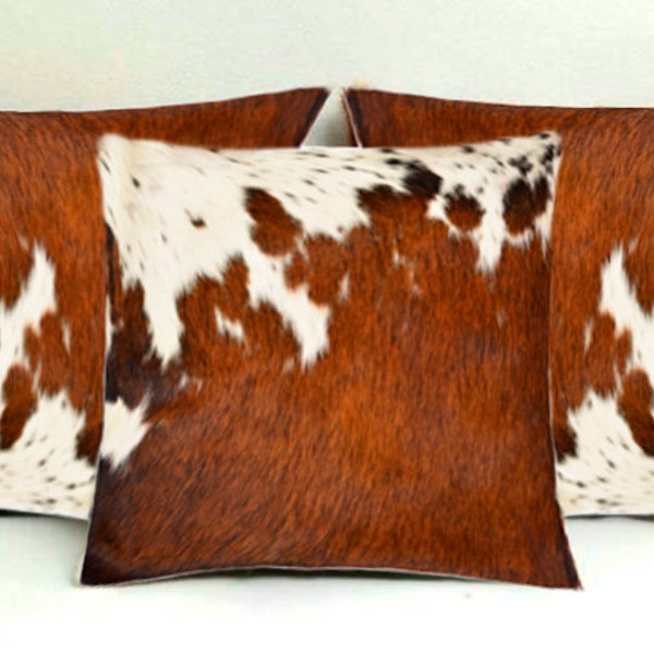 Cowhide Pillow Etsy