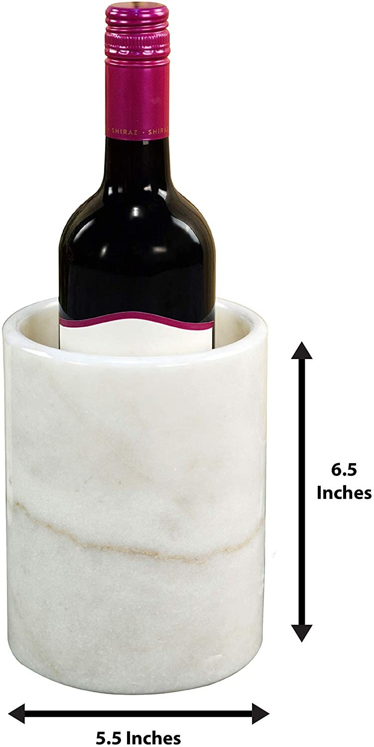Wine Chiller White Table Top Handmade Marble Wine Chillers for Etsy