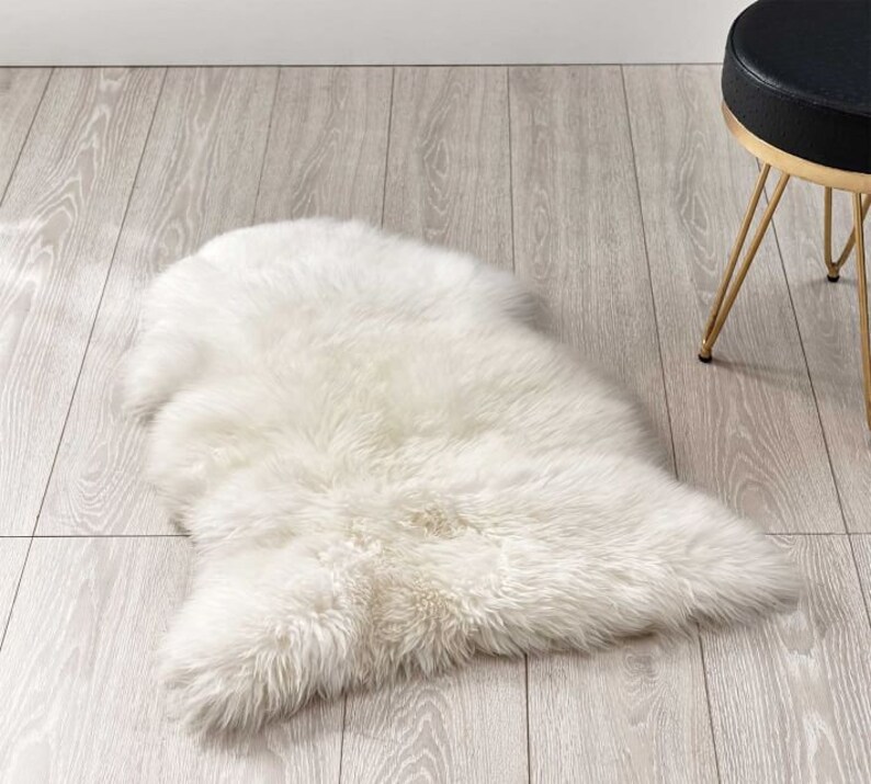 Baby Sheepskin Rug Small Sheep Fur Rug Ivory White 2.5 ft X Etsy