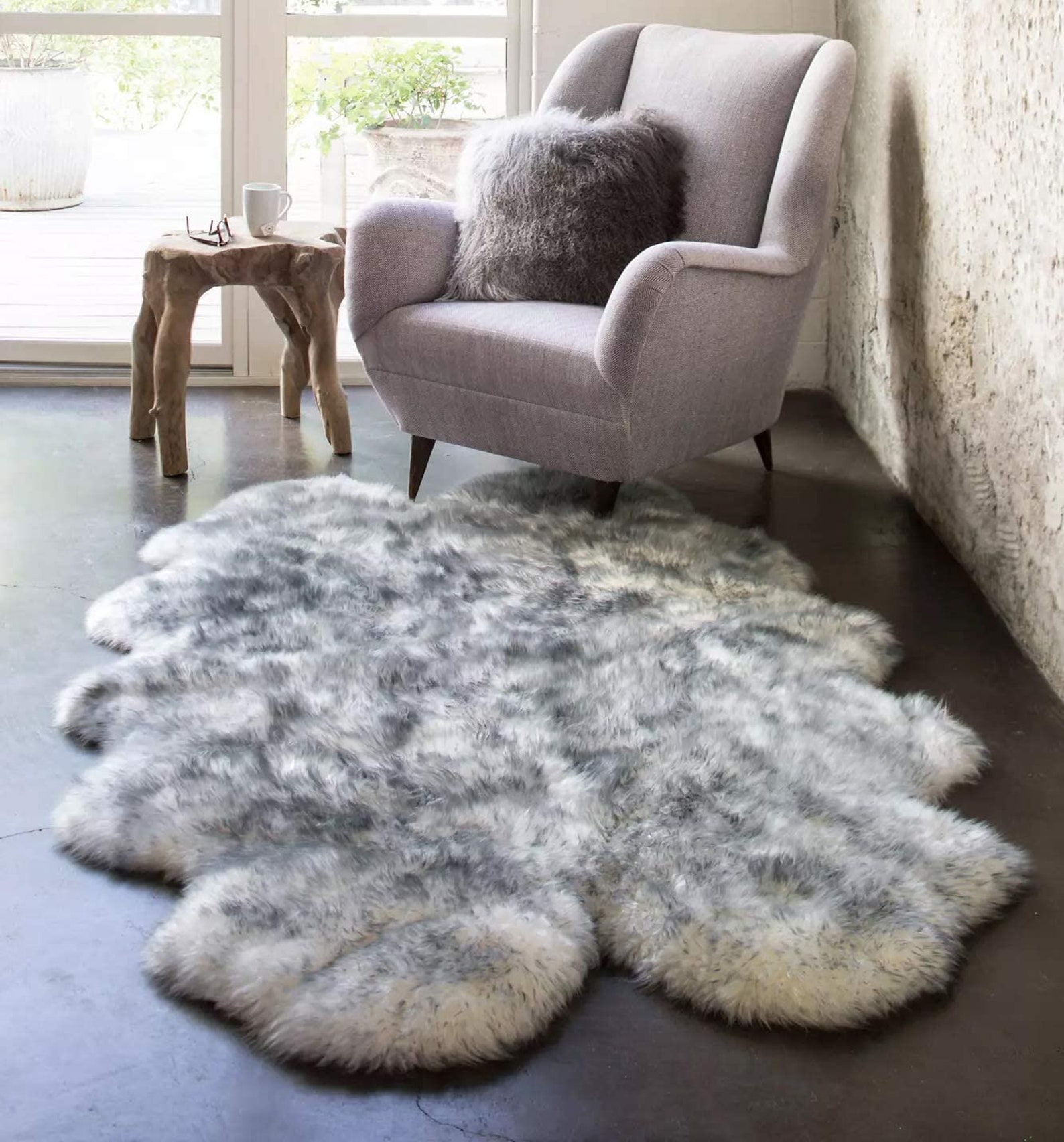 Premium Quality Quad Sheepskin Rug Natural Large Sheep Skin 4 Etsy