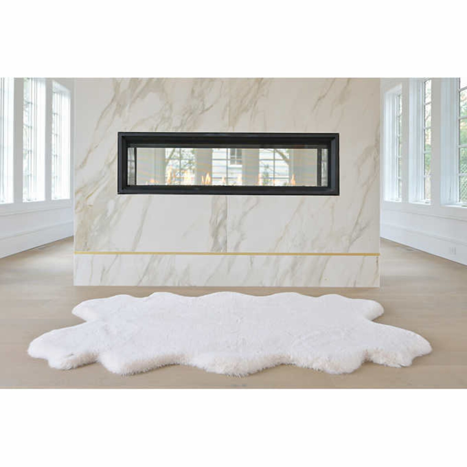 Premium Quality Quad Faux Fur Rug Natural Large Faux Fur 4 X 6 Etsy