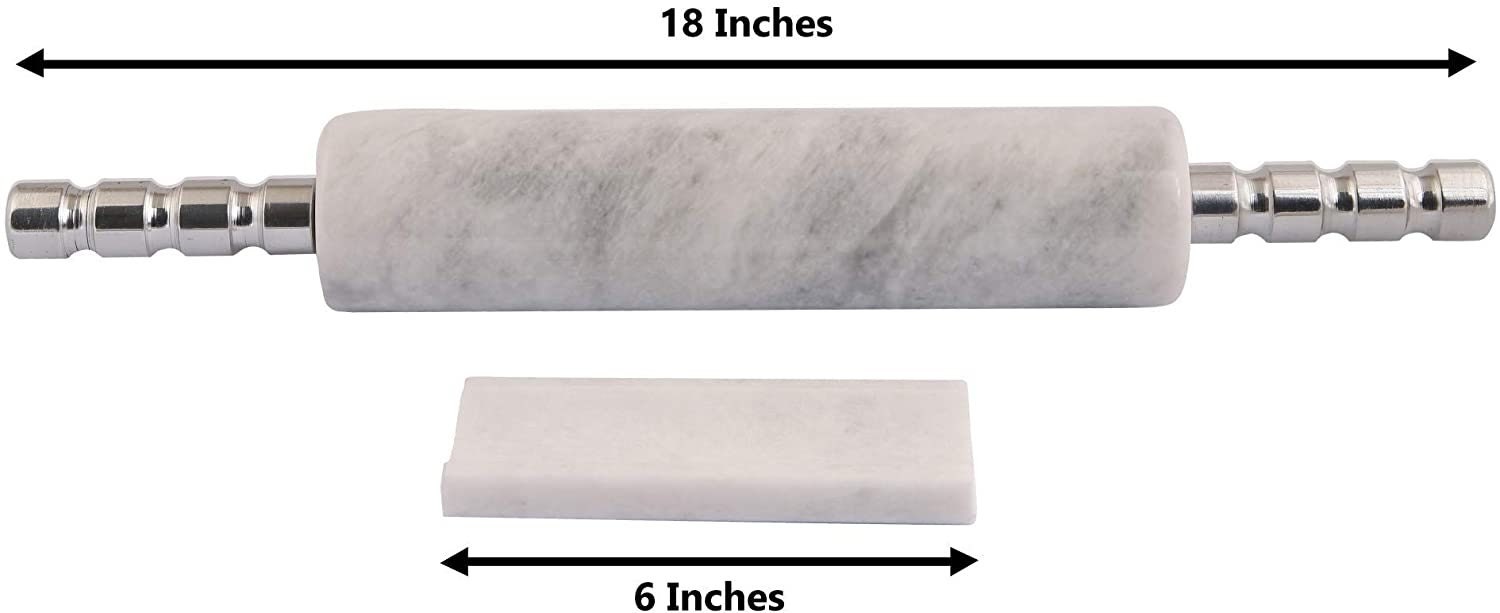 Handmade Marble Rolling Pins 18 Inches for Baking with Holder Etsy