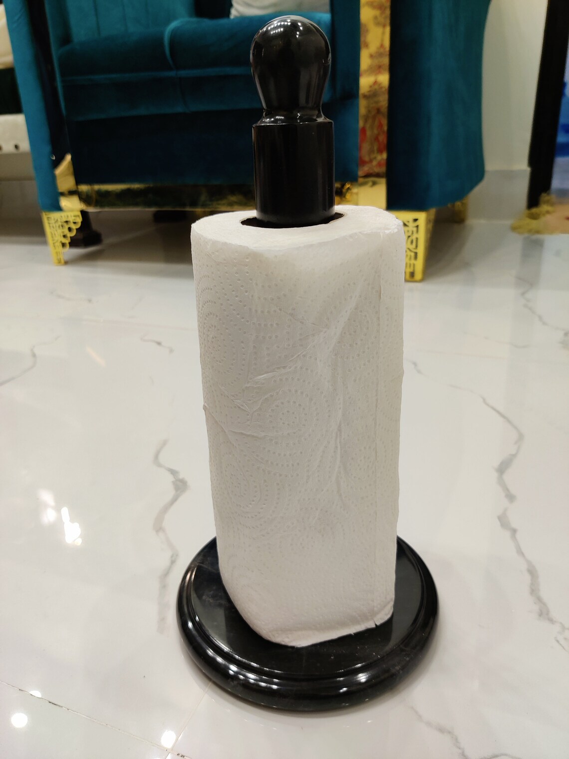 Marble Paper Towel Holder Handmade Marble Kitchen Towels Rack Etsy